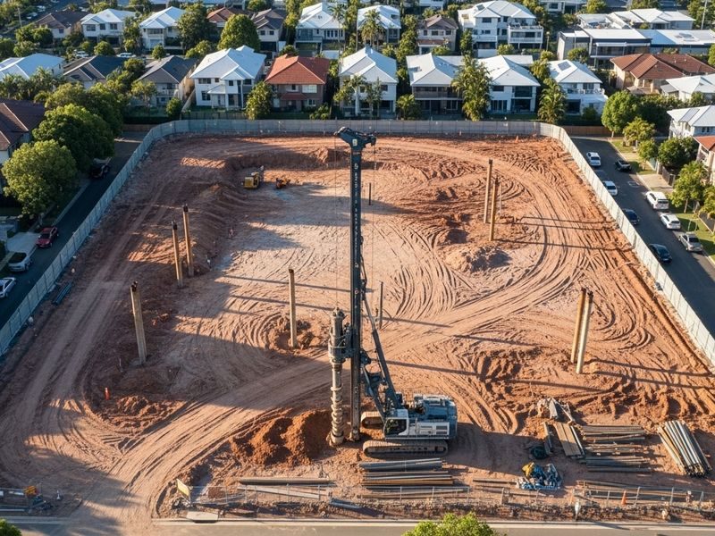 Concrete Pouring Onto Piles Brisbane Qld